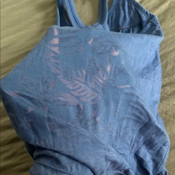 Aeropostale Blue Relaxed Sleeveless Tank Top - Picture 4 of 5